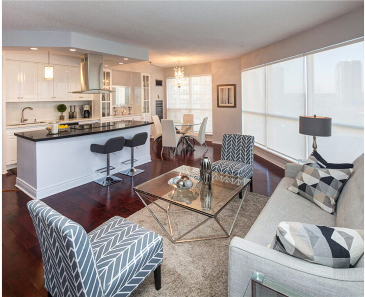 lakeshore condo staging after